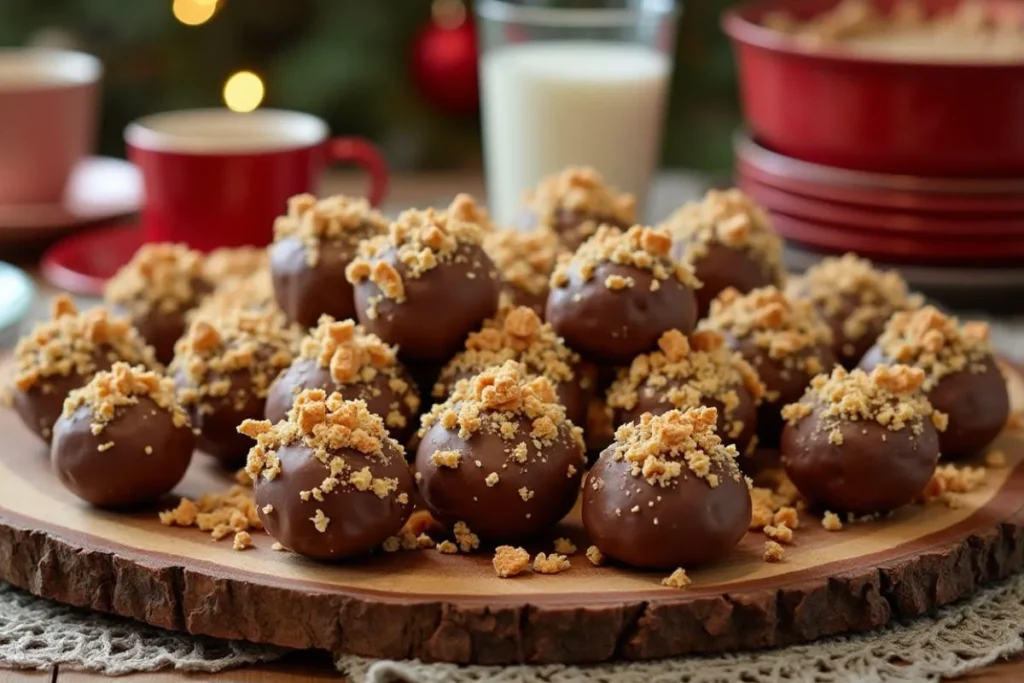 A dish of Butterfinger Balls