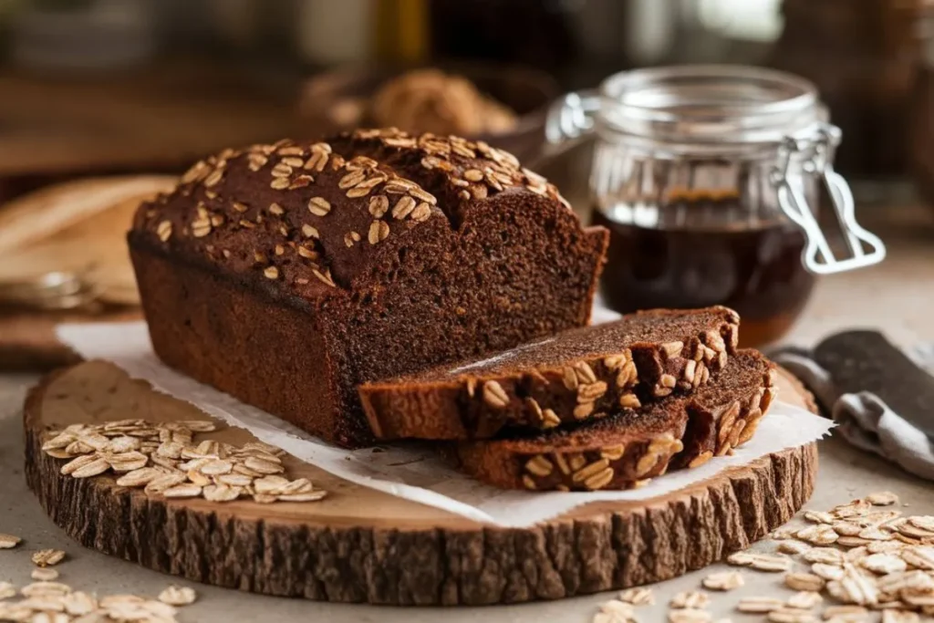 Oat Molasses Bread Recipe on a Table