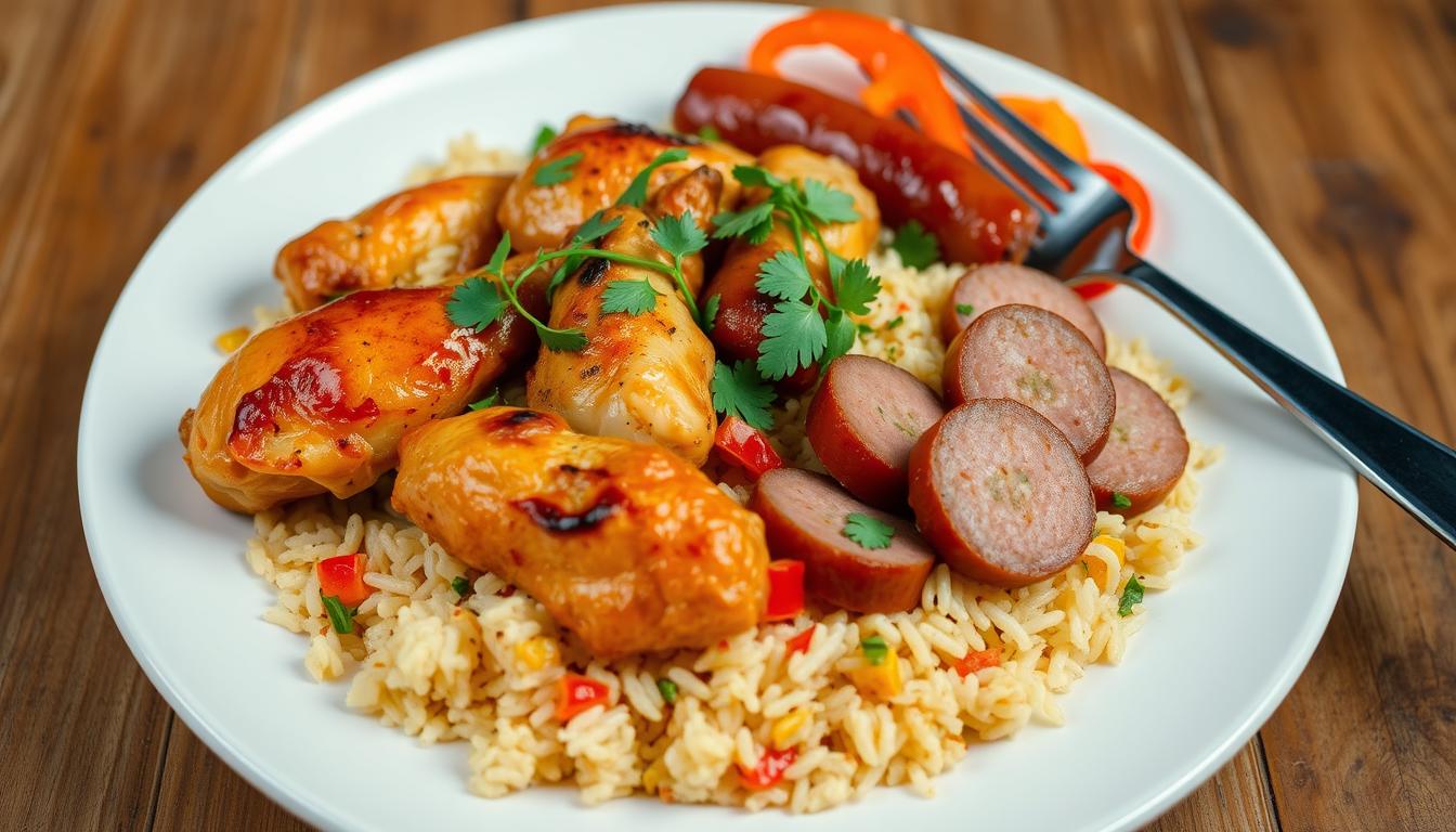 chicken and rice with sausage recipe