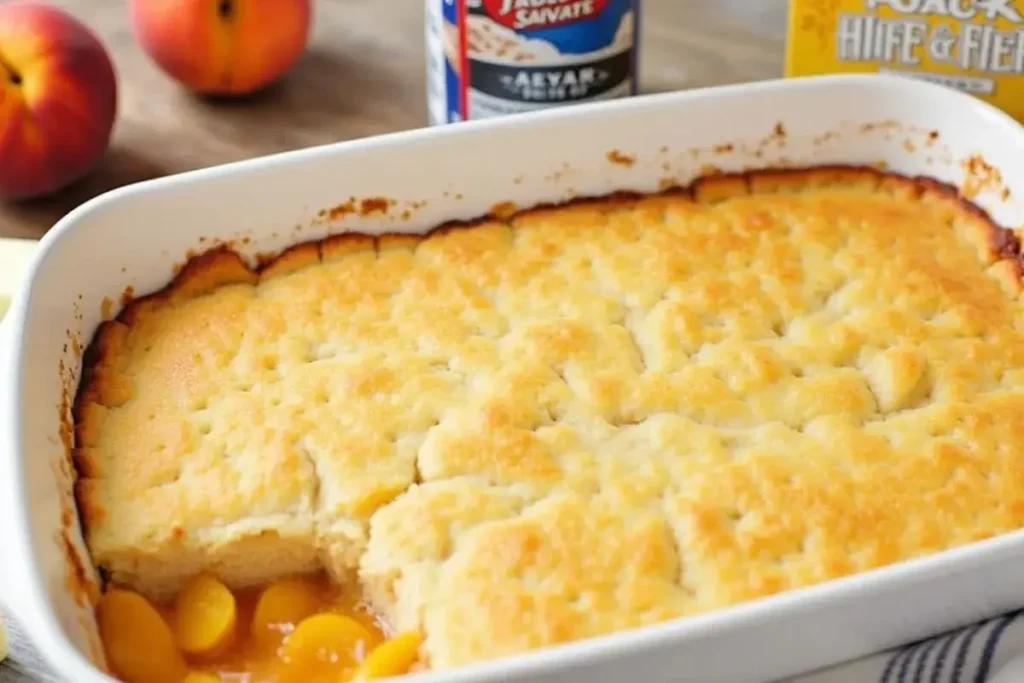 3 Ingredient Peach Cobbler Recipe