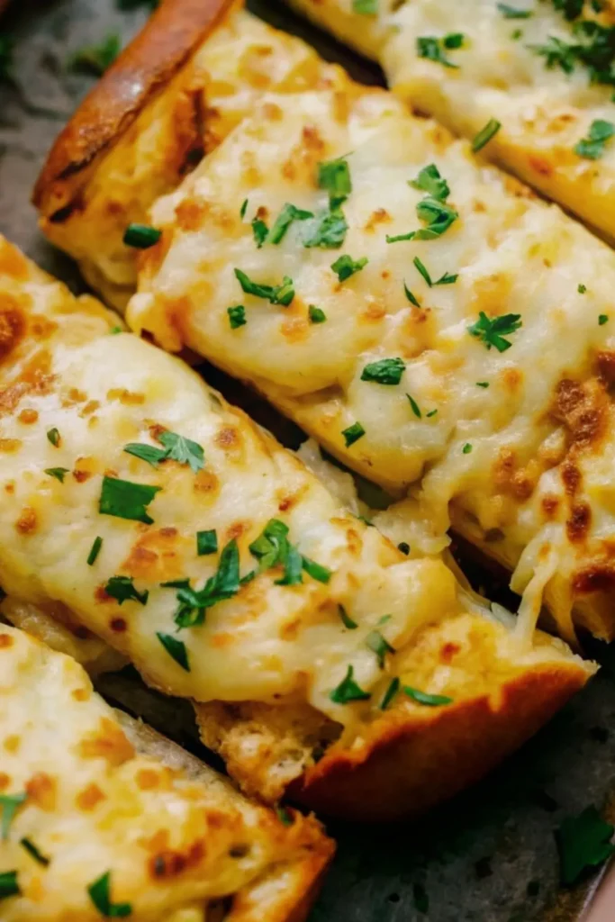 3 slices of garlic cheese bread
