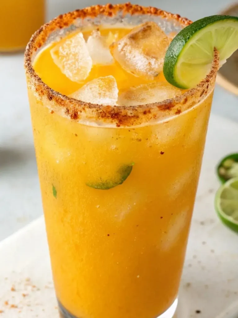A Refreshing Spicy Mango Mocktail