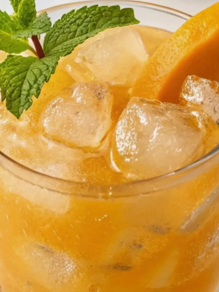 Close-up glass of Mango Mule Mocktail