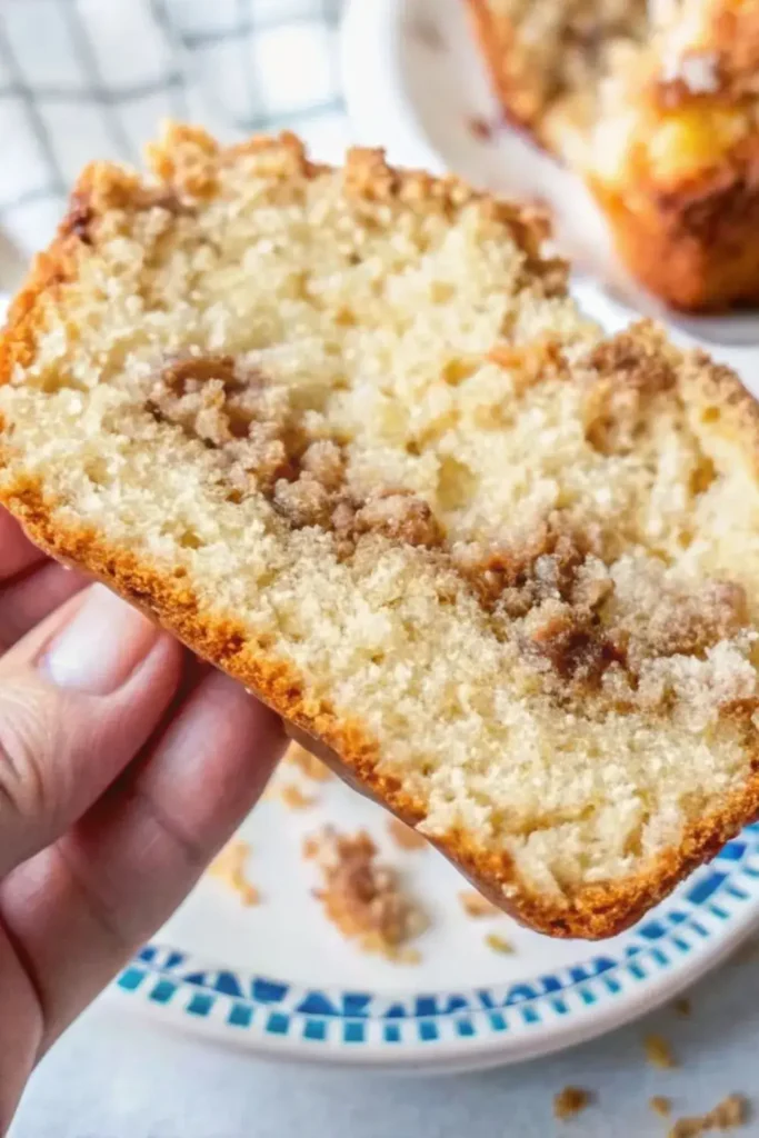 person holding Amish Cinnamon Bread